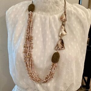 Oceania Trading Co. Hand Strung Multi Strand Necklace NWT